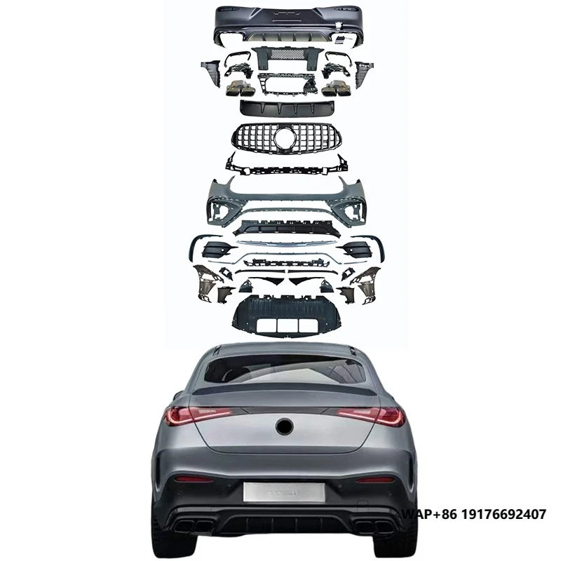 

High Quality Body Kit Bumper for MercedesBenz C254 GLC Coupe Upgraded GLC63 AMG Coupe Body Kit Grille Spooler