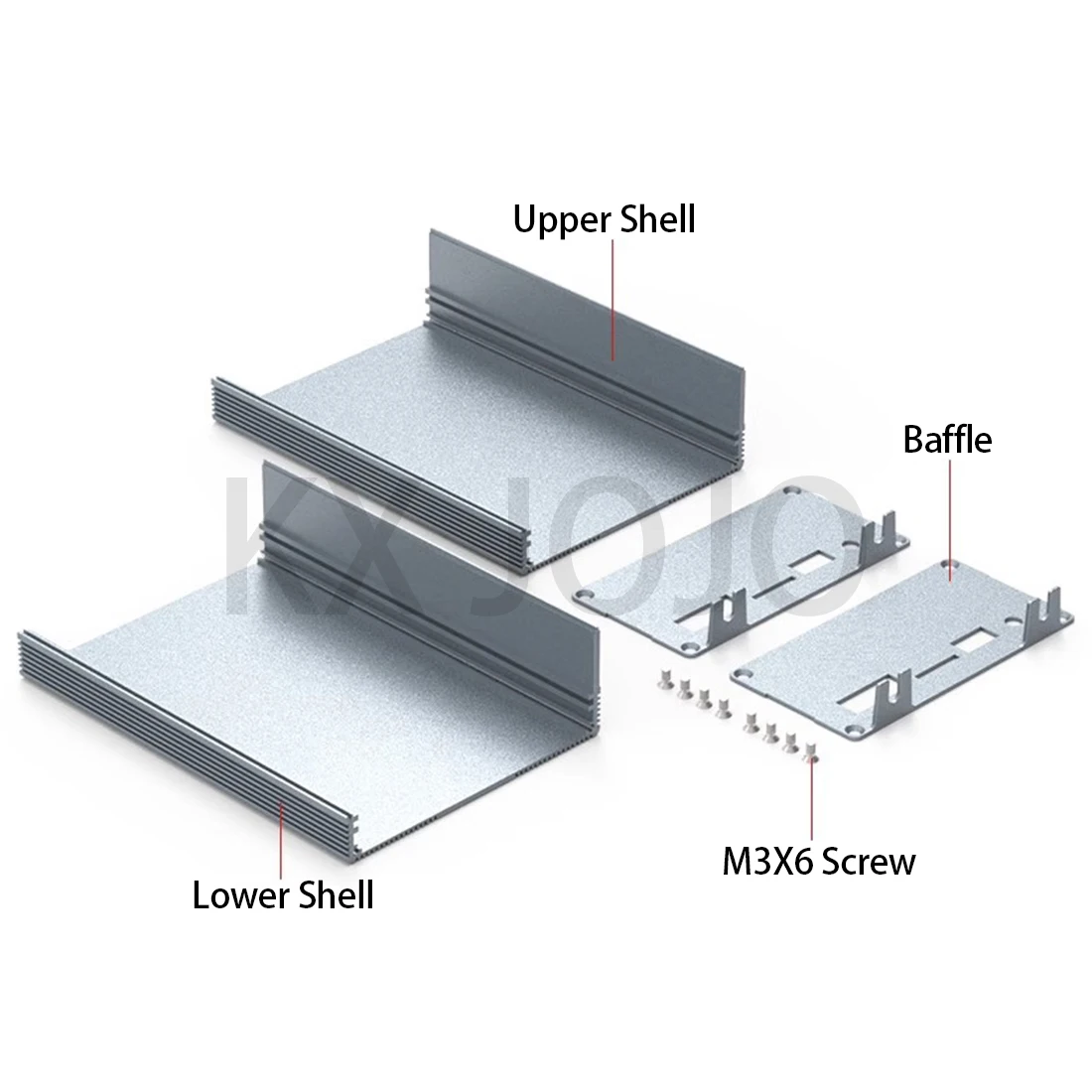 Aluminium Case 106*54*150mm Waterproof Split Box Grey Type Case Electronic Box DIY PCB Instrument Project