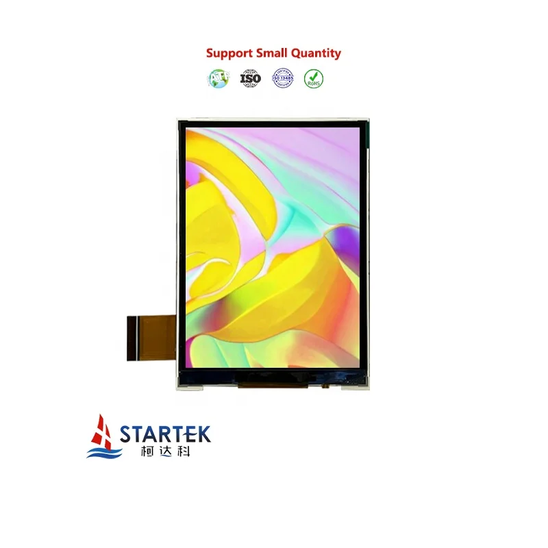 Startek 240x320 3.5 Inch TFT LCD Panel Sunlight Readable Transflective Touch Screen with RTP and CTP LCD Modules