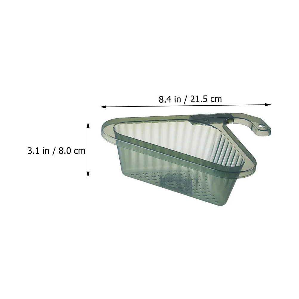 Panier de vidange de cuisine, 2 pièces, panier de vidange, crochet suspendu, filtre d'évier, filtre triangulaire pour éponge de séchage de résidus alimentaires