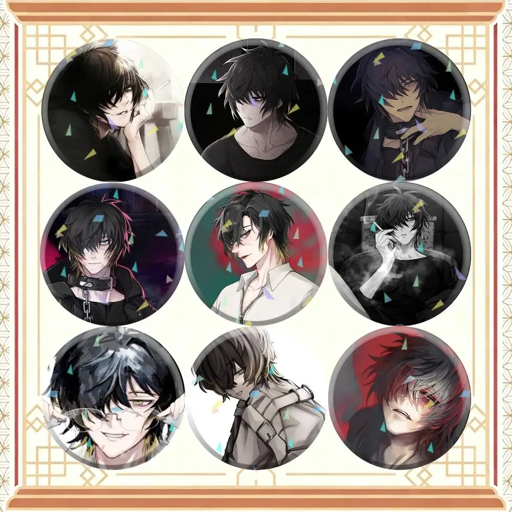 T-Towa Rei S-Slow Damage 32/44/58mm Handmade Pins Round Brooch Badge Backpacks Clothes Jewelry Gifts