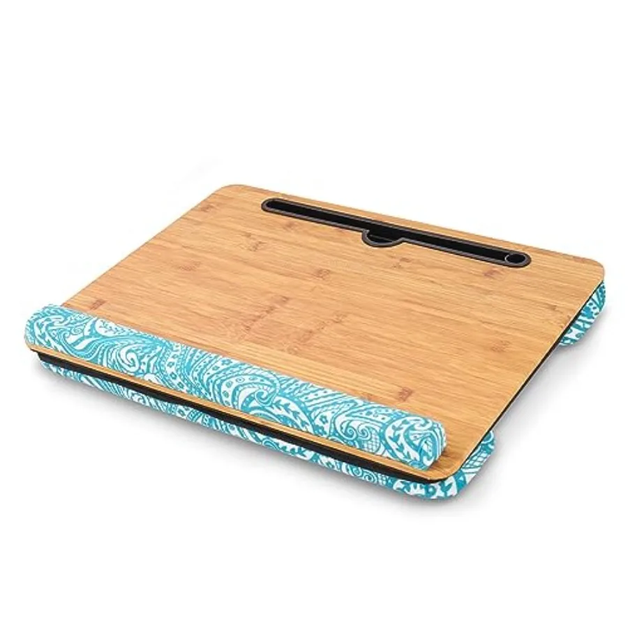 

Lap Desk Fits up to 15.6 inch Laptop Bed Table Computer with Soft Pillow and Storage Bag Gaming Tray and Writing Tray on Bed fo