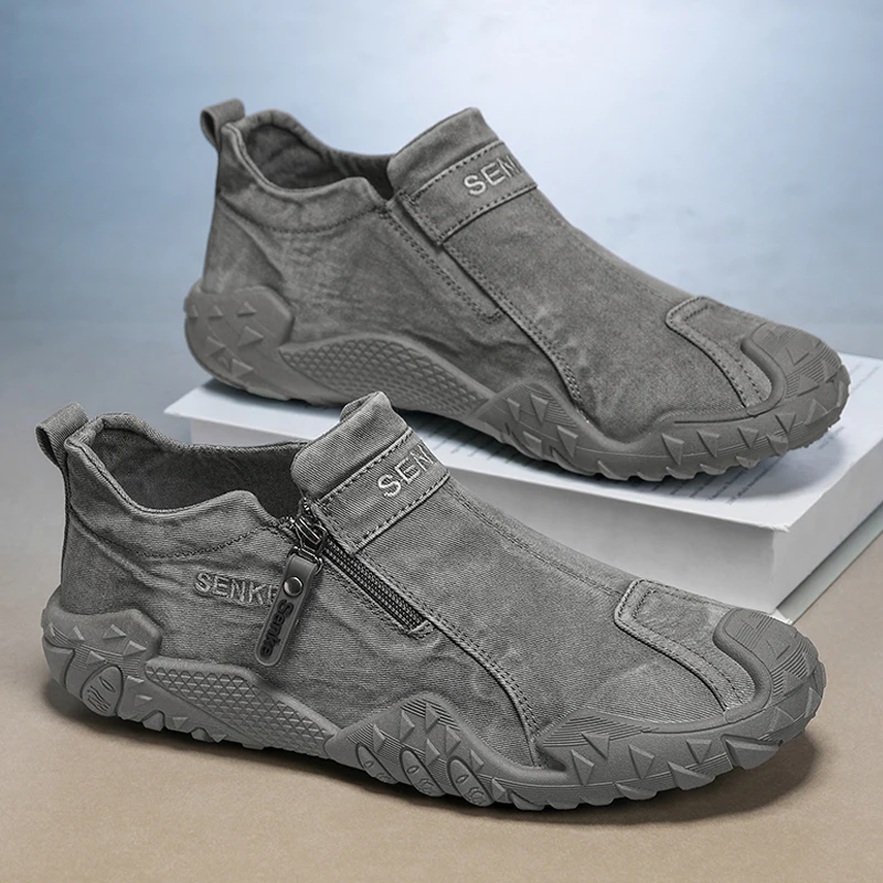 

Soft Skin Friendly Men Sports Casual Shoes Comfortable Foot Wrap No Tight Feet Long Time Walking Outdoor Shoes