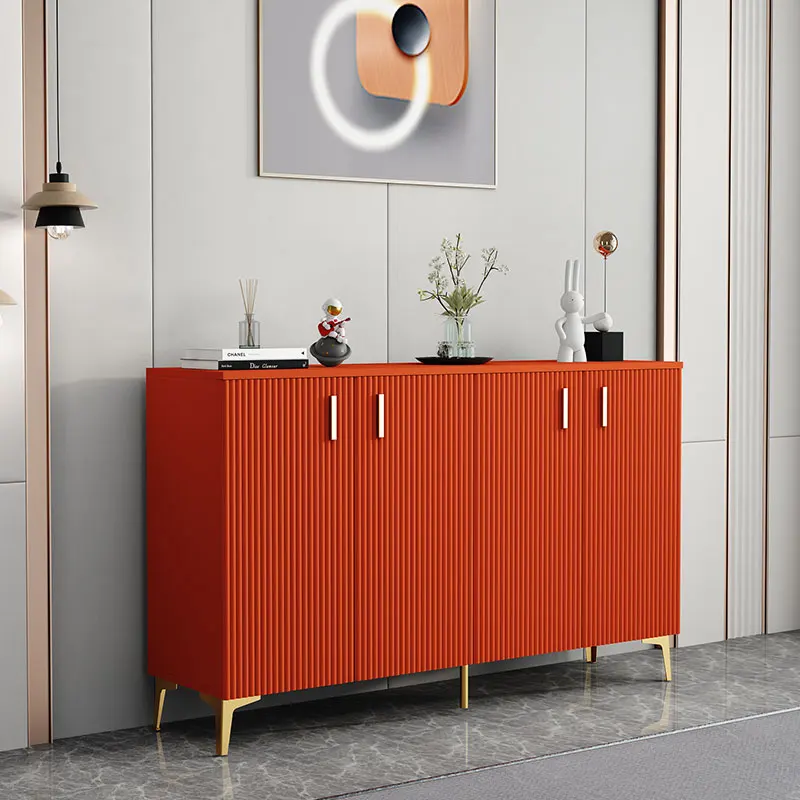 تصميم خزانة خذاء مغلقة مقاومة للغبار على الطراز الإيطالي فاخرة وضيقة لغرفة المعيشة خزانة خذاء نحيفة Szafka Na Buty أثاث منزلي