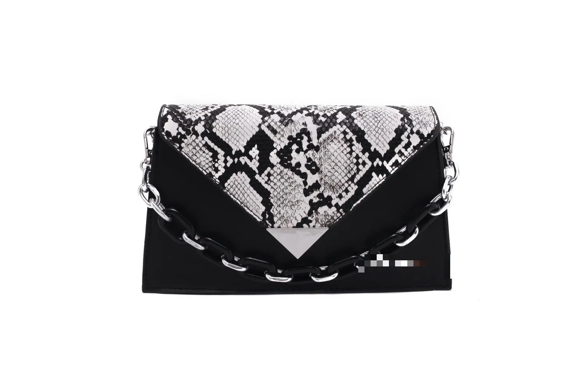 العصرية 2025 المرأة حقيبة ساعي الكورية التباين الألوان الأفعى نمط حقيبة كتف متوسطة متعددة الاستخدامات Crossbody مع فتحة الهاتف #6