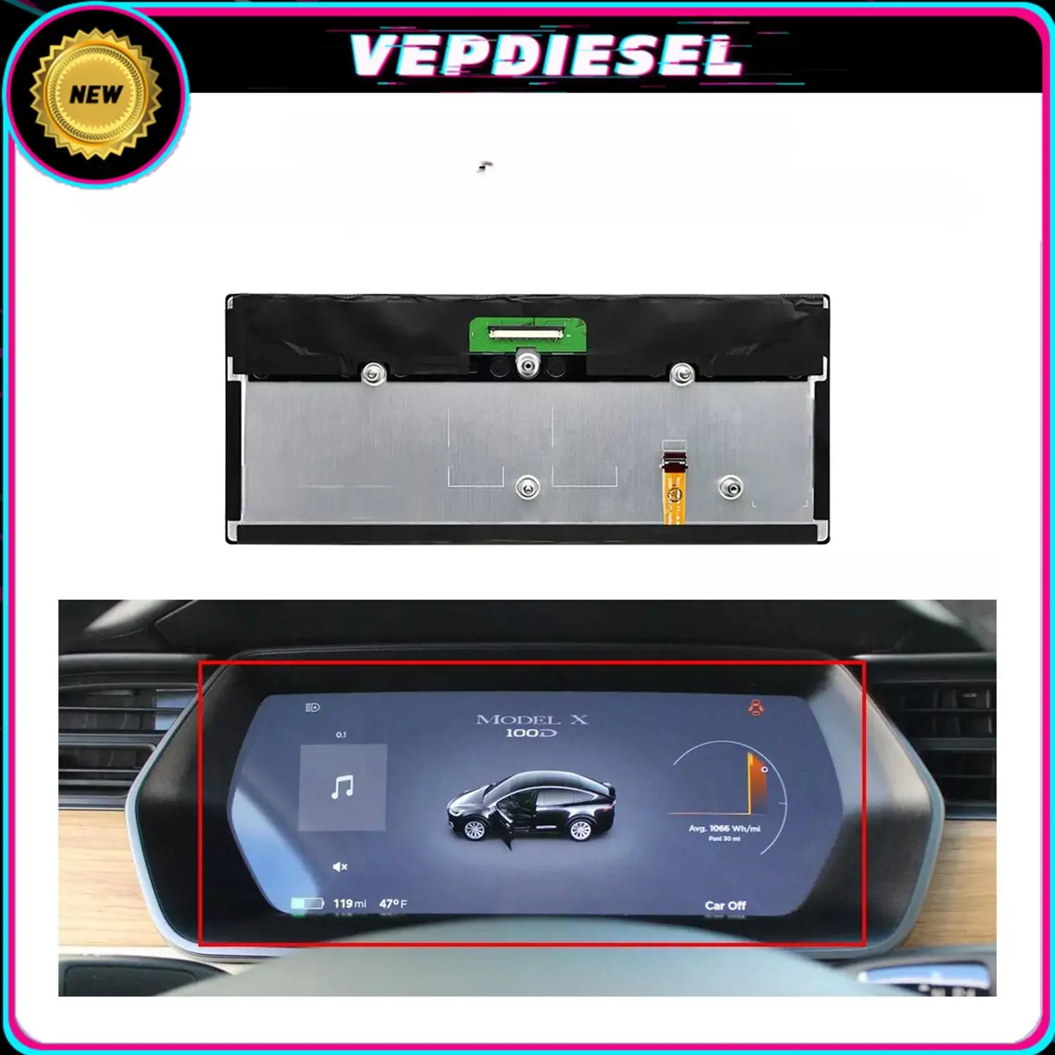 

LA123WF1SL01 12,3-дюймовый цифровой комплект приборов для Tesla Model S S2 X GEN 2, автомобильные аксессуары