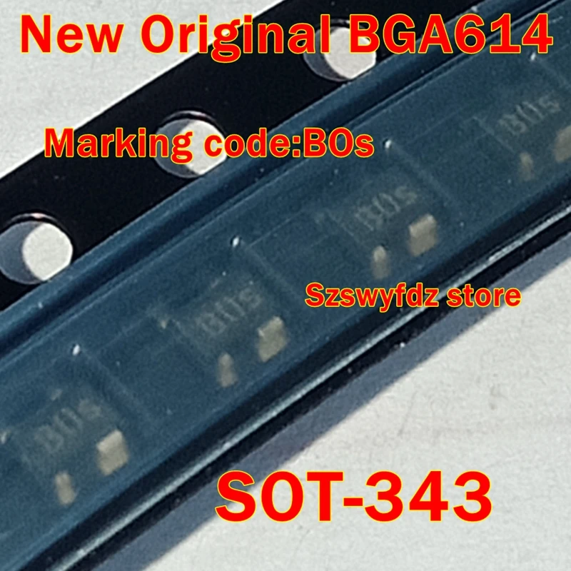 

1Pcs to 100Pcs New Original Bga614 Bga614E6327Htsa1 Bga614E6327 Sot-343 Marking Code:Bos Germanium Broadband Mmic Amplifier