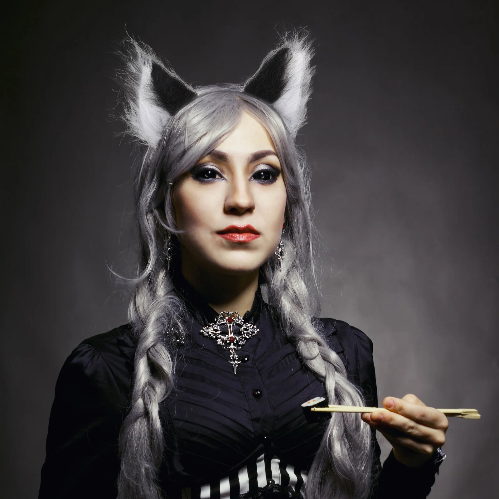 

Fox Beast Ear Head Hoop Cosplay Prop Ears Headband Headgear Cute Fabric Adult Headbans