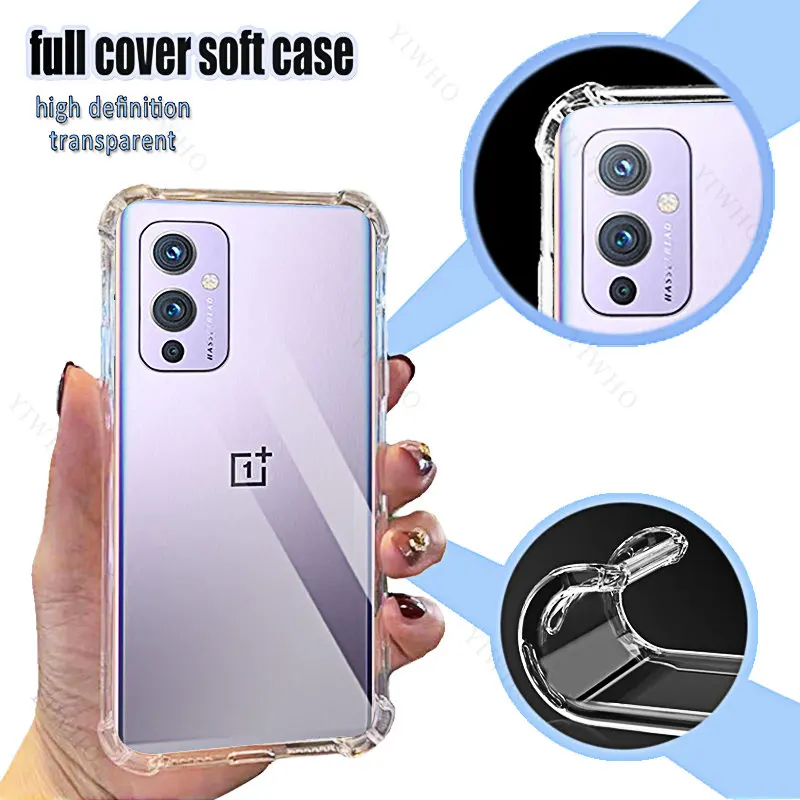 For Oneplus 9 Clear Phone Soft Case TPU Transparent for OnePlus9 6.55