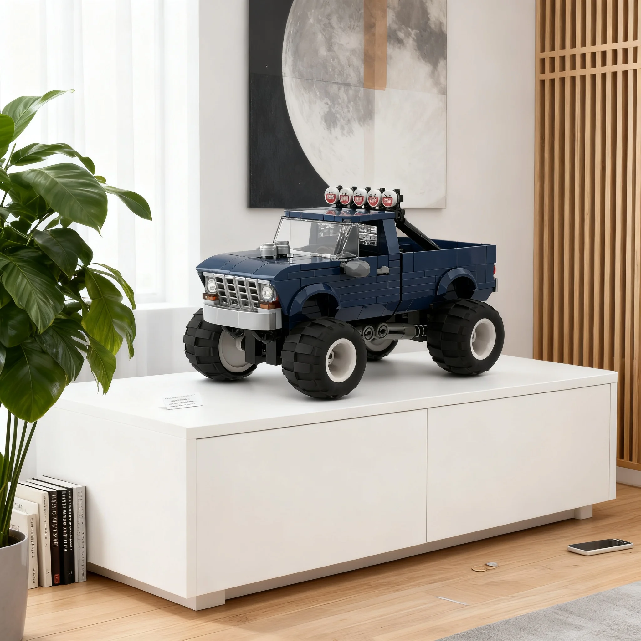 409 pièces MOC City Bigfoot Monster Truck Modèle de blocs de construction Jouets d'architecture Cadeaux de Noël Idée créative Briques à assembler pour enfants