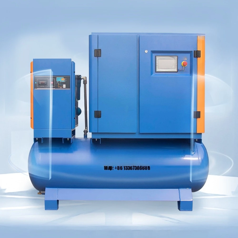 Aill in One Vsd Direct Drive Rotary Screw air Compressor with air Dryer tank