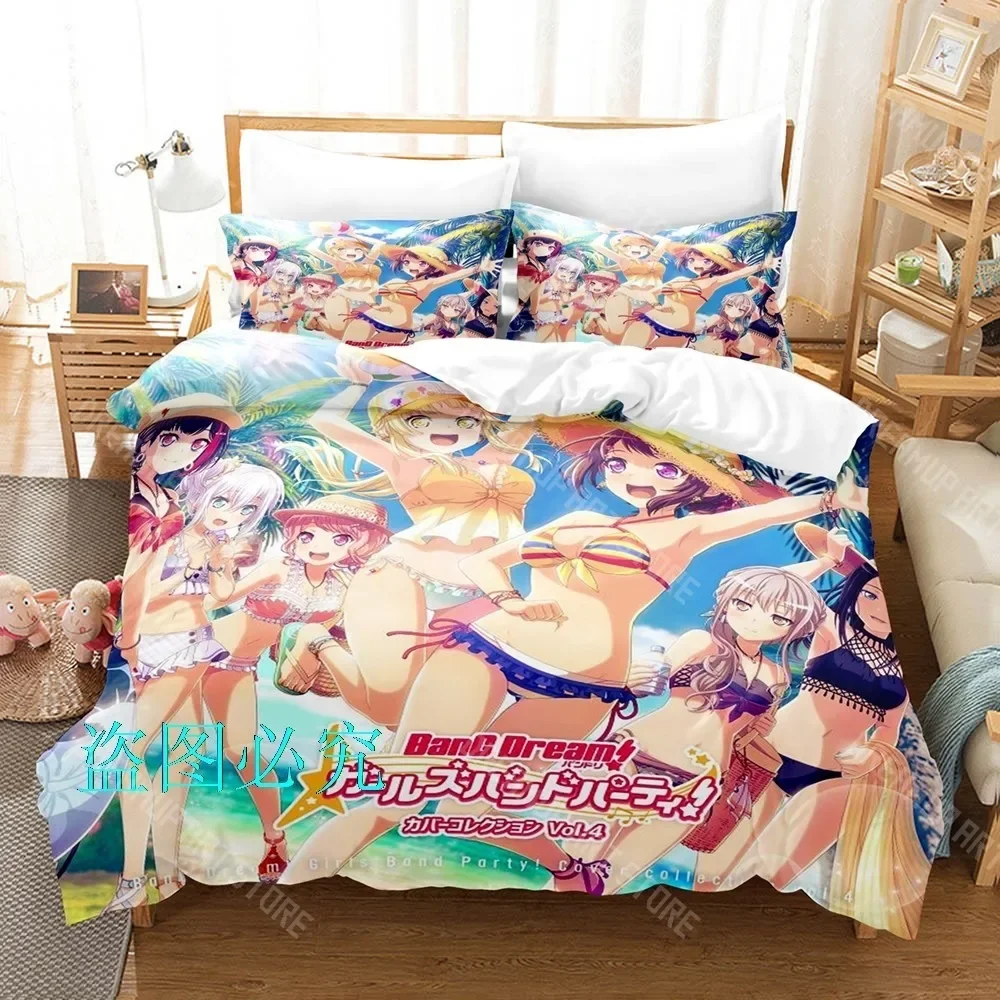 2026 3D Print BanG Dream! Anime Mygo Bedding Set Single Twin Full Queen King Size Bed Set Adult Kid Bedroom Duvetcover Sets