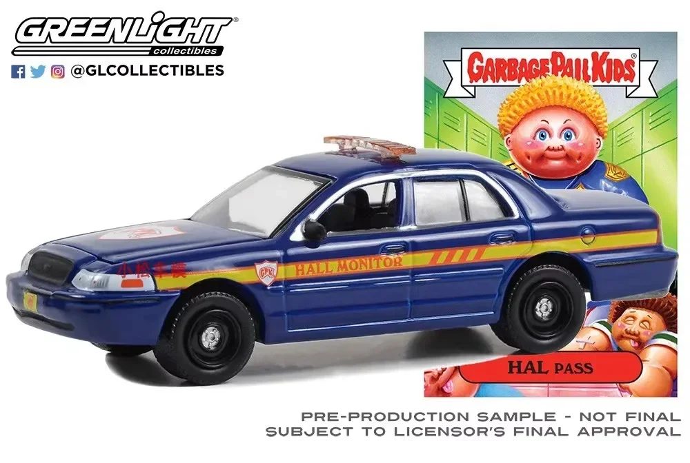 Ford Crown Victoria Police InterGermain Diecast Metal Alloy Model Toys, Hal Pass-2008, Collection Gift, 1:64