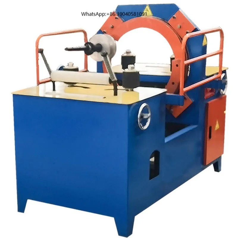 Small Mini Carton Box Cable Circular Horizontal Tunnel O Ring Coil Winding Semi Automatic Stretch Film Wrapping Machine