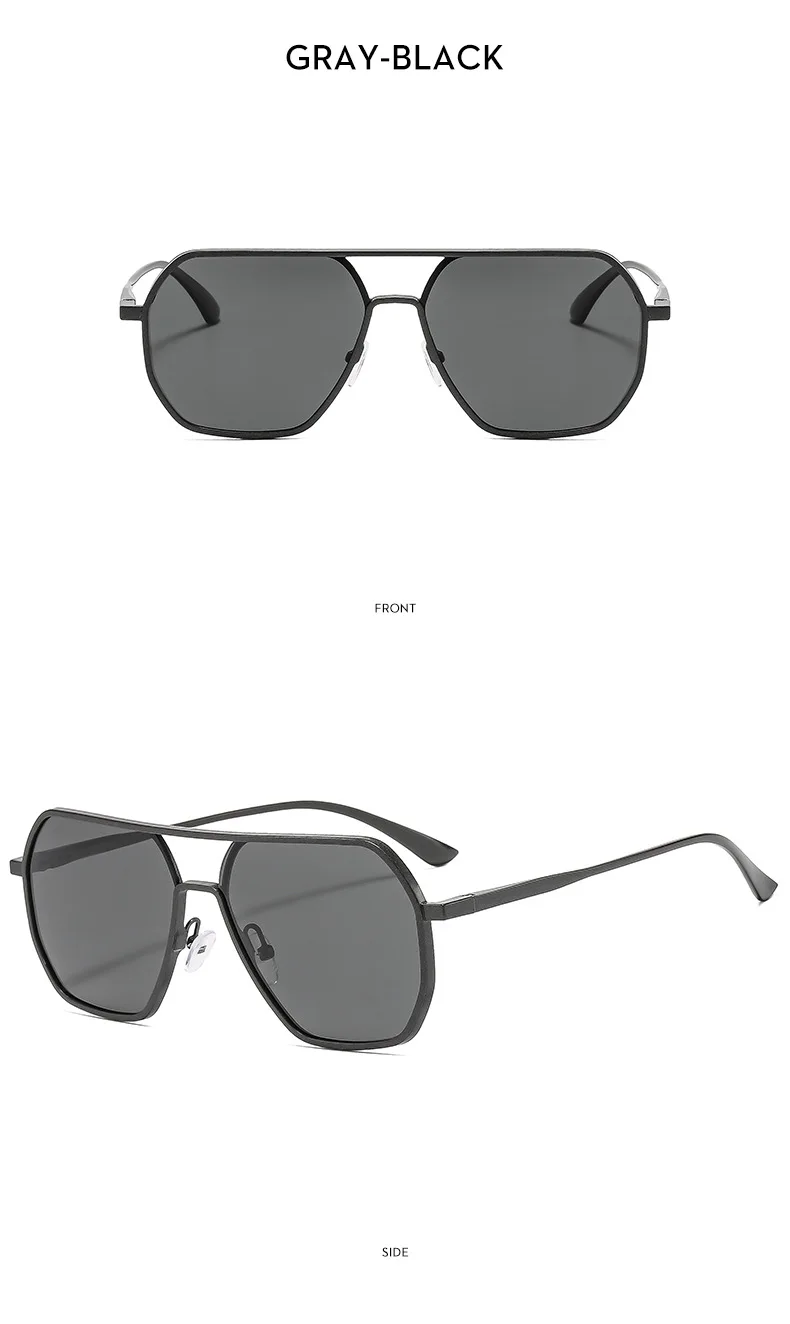 Neue Fashion Square Polarisierte Sonnenbrille Für Frauen Männer Retro Metall Rahmen Sonnenbrille Hohe Qualität Shades UV400 Brillen – Detail 8