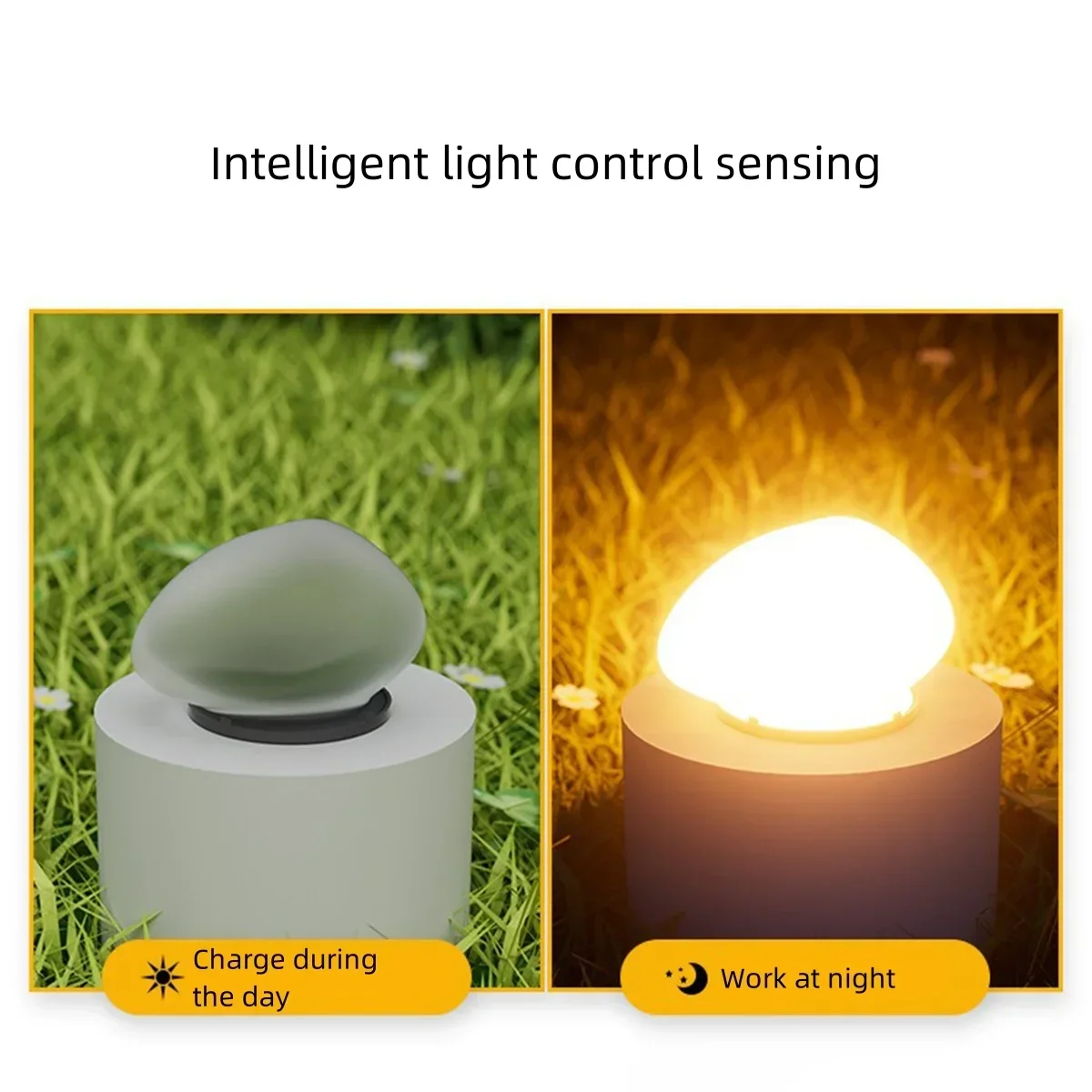LED Solar Garden Lights Landscape Lawn Decoration Glowing Stone Light Outdoor Waterproof Street Path Lighting Solar Powered Lamp