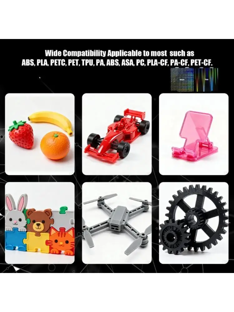 652F Permanent 184mm 3D Printing Bed Sheet With Warm Stability And Hassle Complimentary Model Release Structure