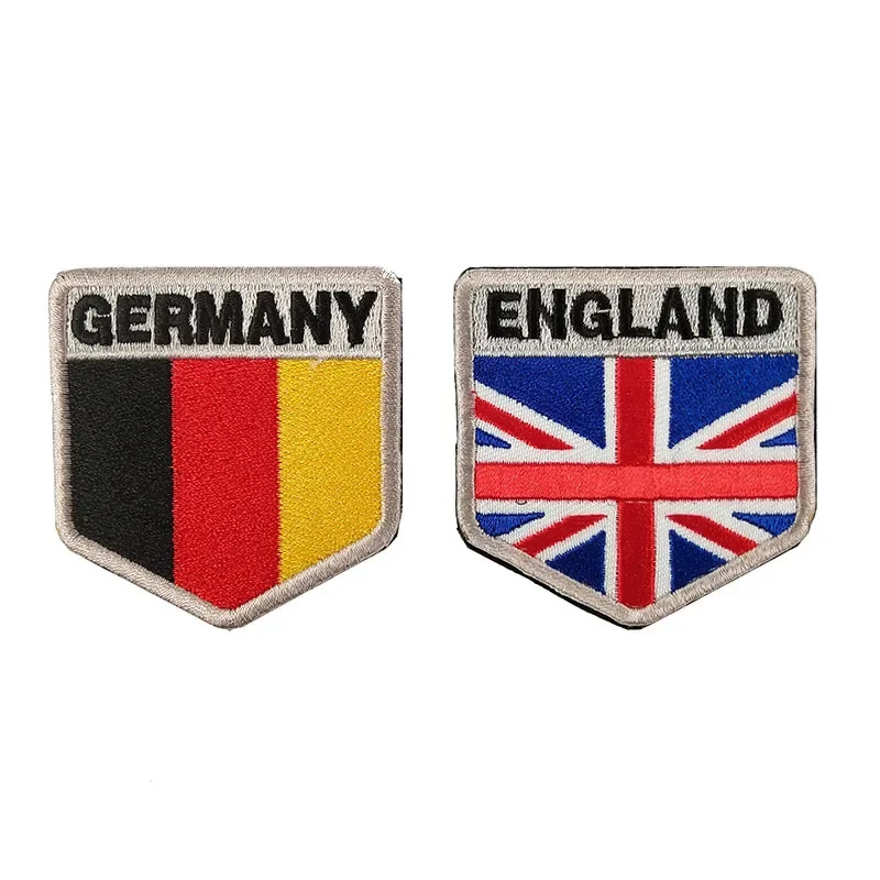 British Flag Armband Embroidered Patches, Cloth Hook Loop Backpack Badge, United Kingdom Military Bag, Hat, Clothes Stickers