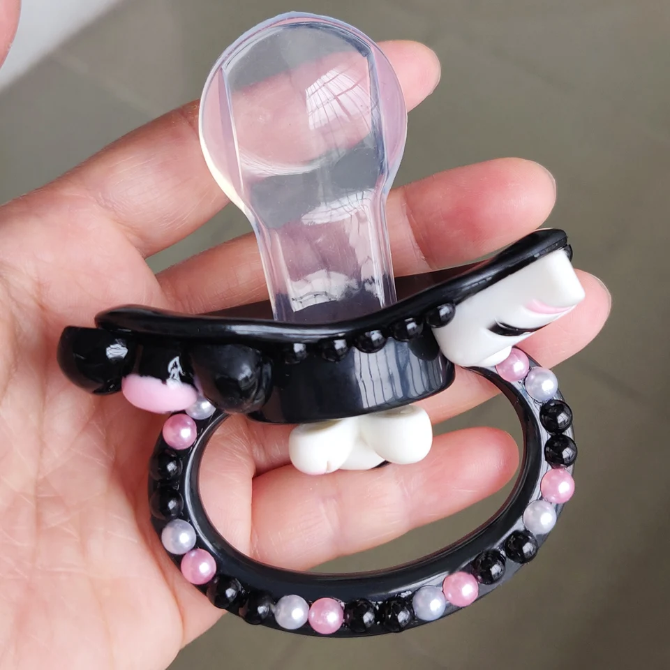 DDLG-chupete de silicona para adultos, bonito conejo travieso de gran tamaño, I para papá, niña, nuevo estilo