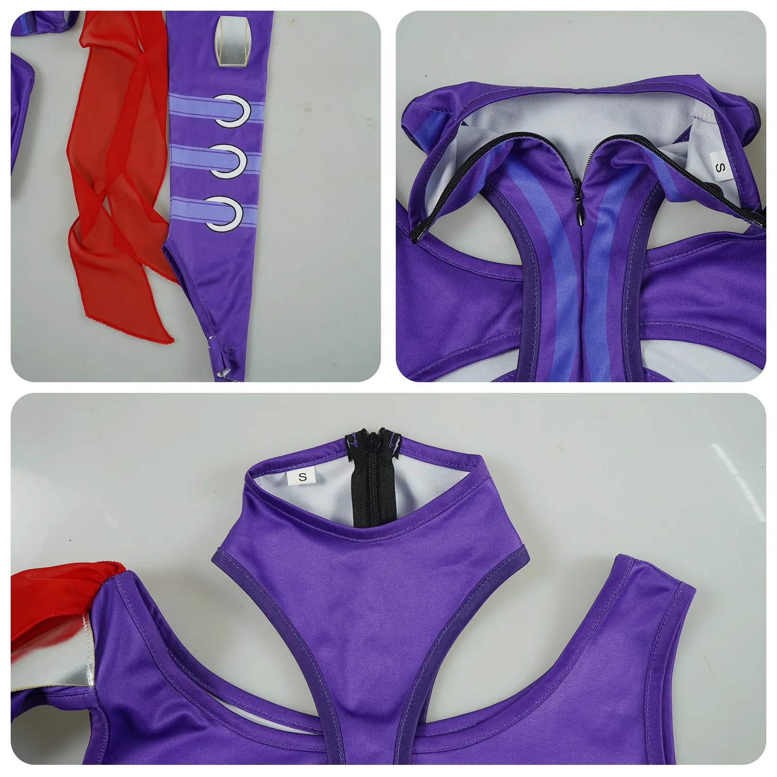 Spirit Butterfly Psylocke COS Costume Purple Tight Battle Suit Sexy Heroine Cosplay Suit Role Play Performance Costume