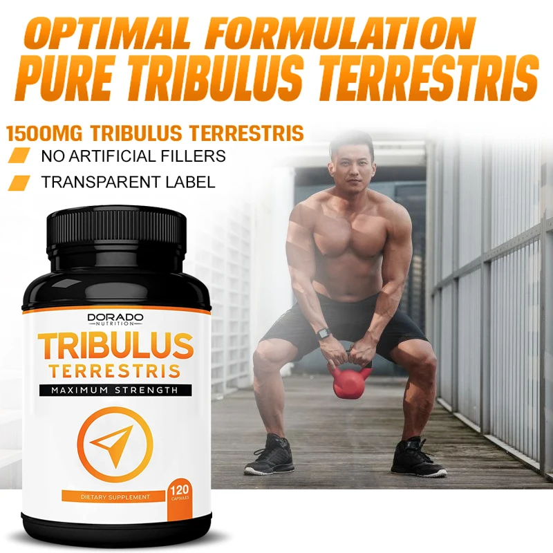 Tribulus Terrestris - 10X Concentrated Extract Equivalent - Athletic Performance - Gluten Free & Non-GMO Unisex