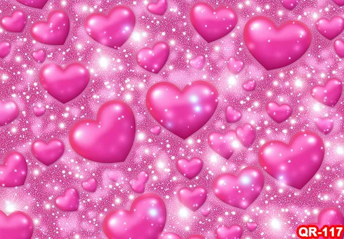 Black Pink Red Heart 90s Photo Backdrop for Photoshoot Valentine's Day Backdrop Women Men Happy Birthday Photography Background