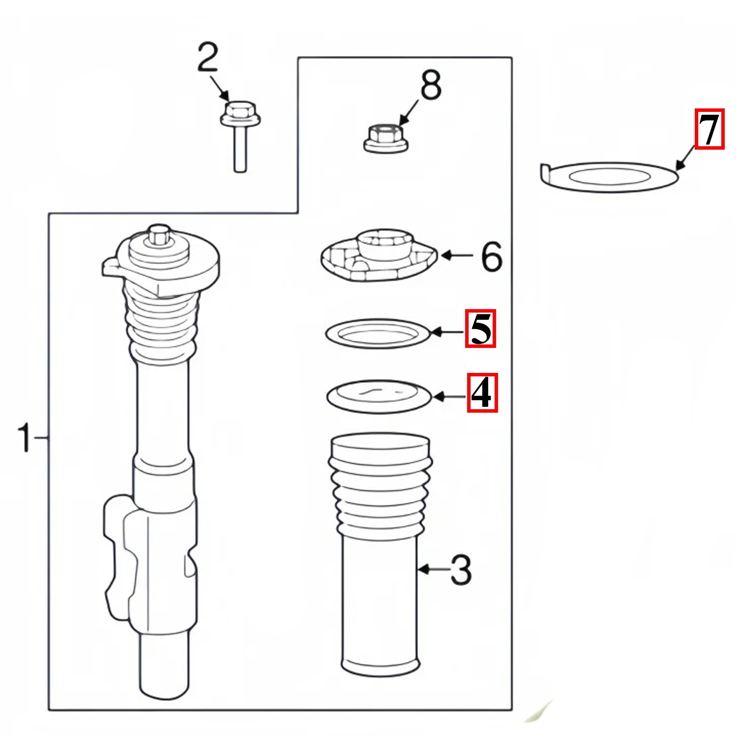 إيقاف الجزء السفلي والعلوي للغسالة ممتص الصدمات لمرسيدس سبرينتر W906 1500 2500 3500 9063230232 906323 01 32 906 325 03 00 #6