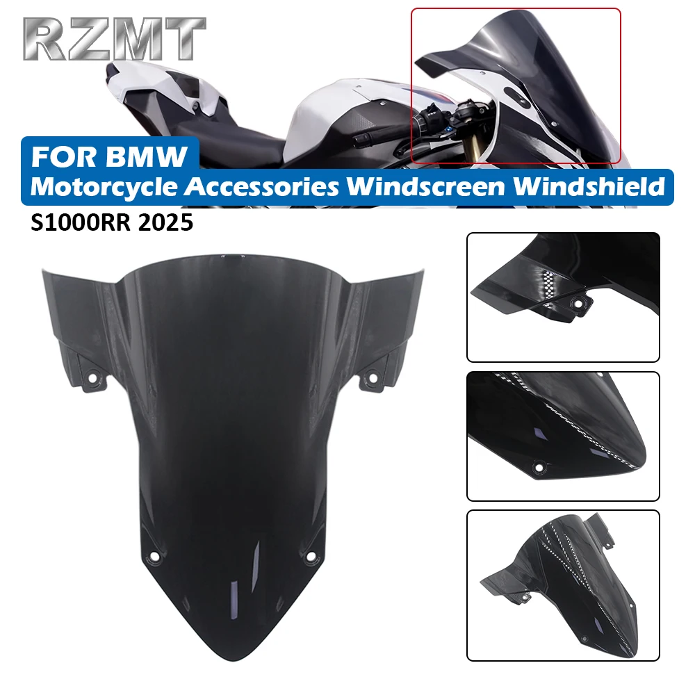 S1000 RR For BMW S1000RR 2025 Windscreen Windshield Shielda Double Bubble Wind Deflector Motorcycle Accessories