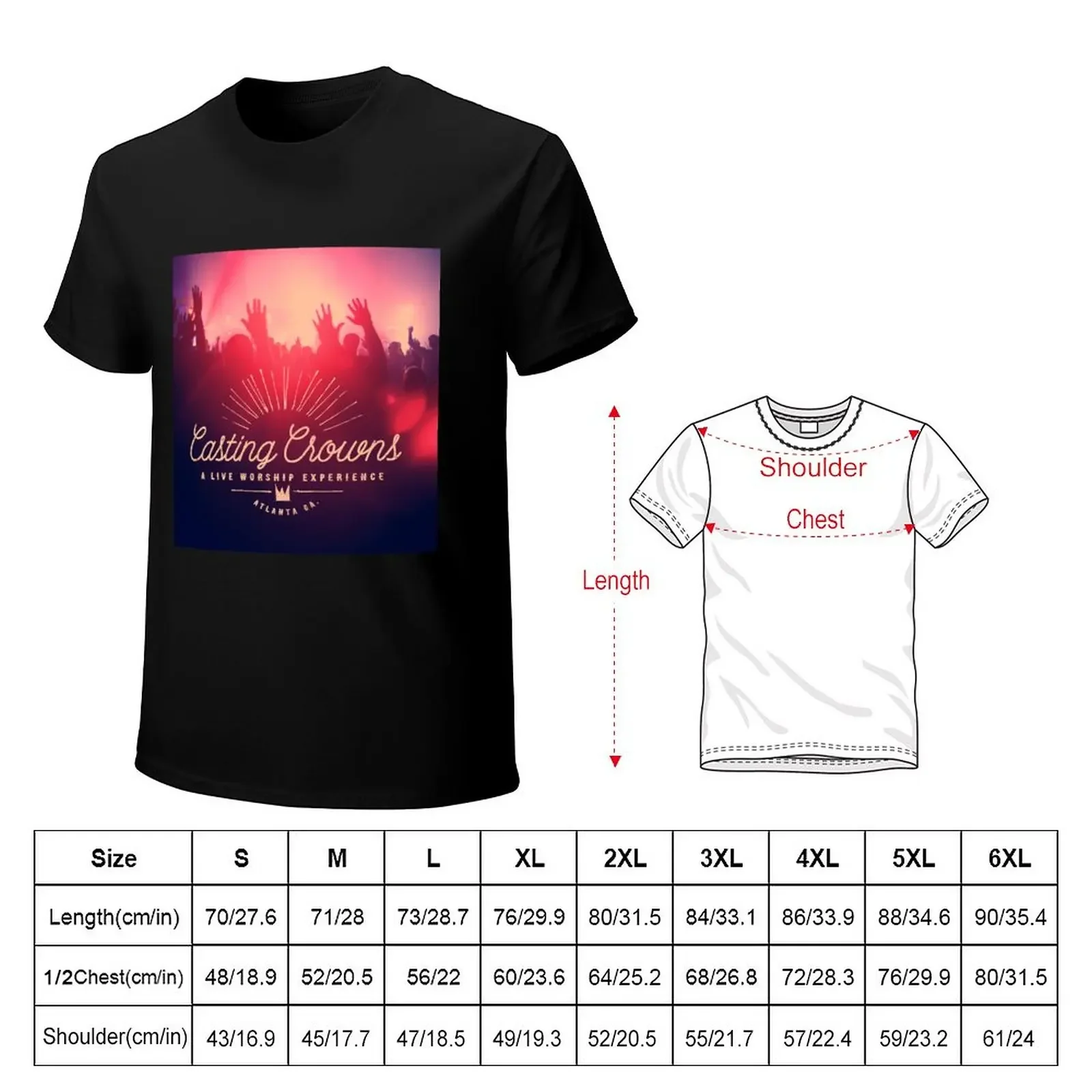 Casting Crowns a live worship experience T-Shirt Short sleeve tee customizeds hippie clothes oversized t shirt men