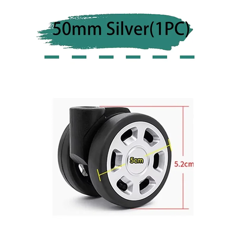 Suitable For Rimowa 50mm Silent Wheel Universal Wheel Rimowa Luggage Luggage Repair Travel Accessories Wheels  Smooth Effort