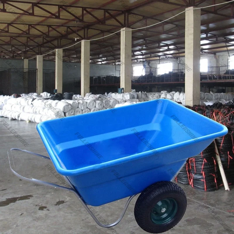 

Blue Plastic Tray Two-wheel Wheel Barrow Garden Landscape Equipment WB3090 TC3090