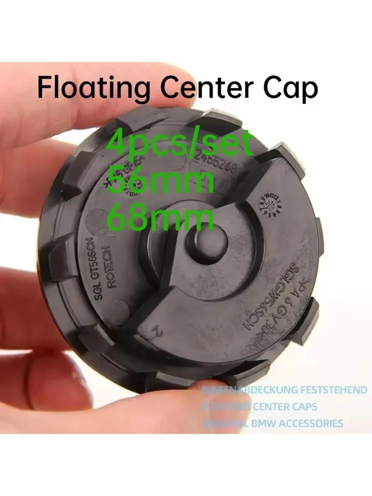 Cache-moyeu de roue flottant 56/68 mm pour BMW G11 G12 G30 G31 G32 G38 G01 G08 G02 G05 F45 F46 F52 F48 F49 F39 F90 Accessoires automobiles