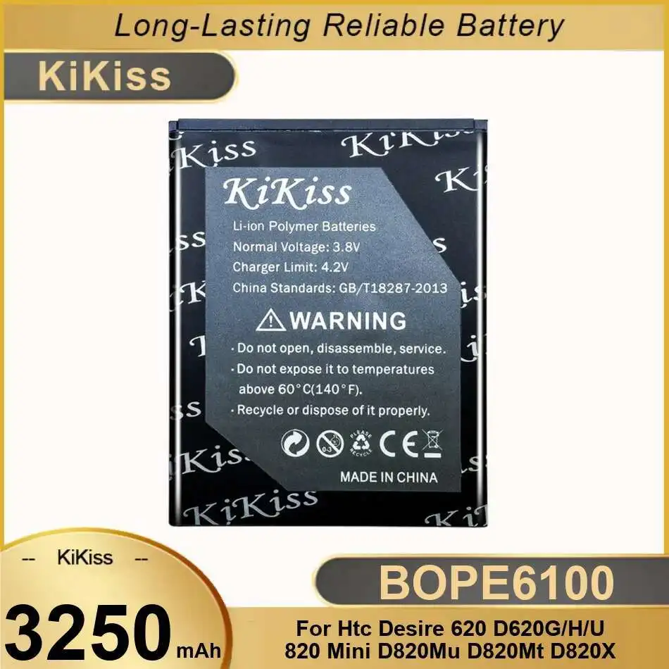 

Аккумулятор мобильного телефона BOPE6100 3250 мАч для HTC Desire 620 D620G H U 820 Mini D820MU D820MT D820X