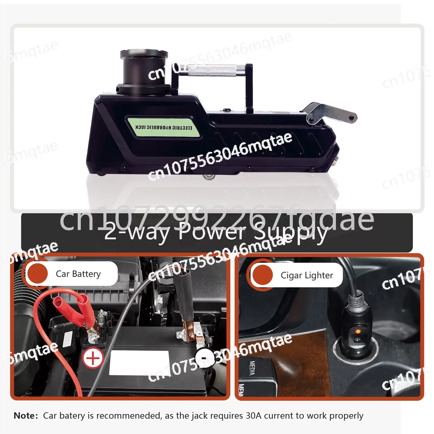 15T 200-520mm Portable Mini RV Electric Hydraulic Car Jack