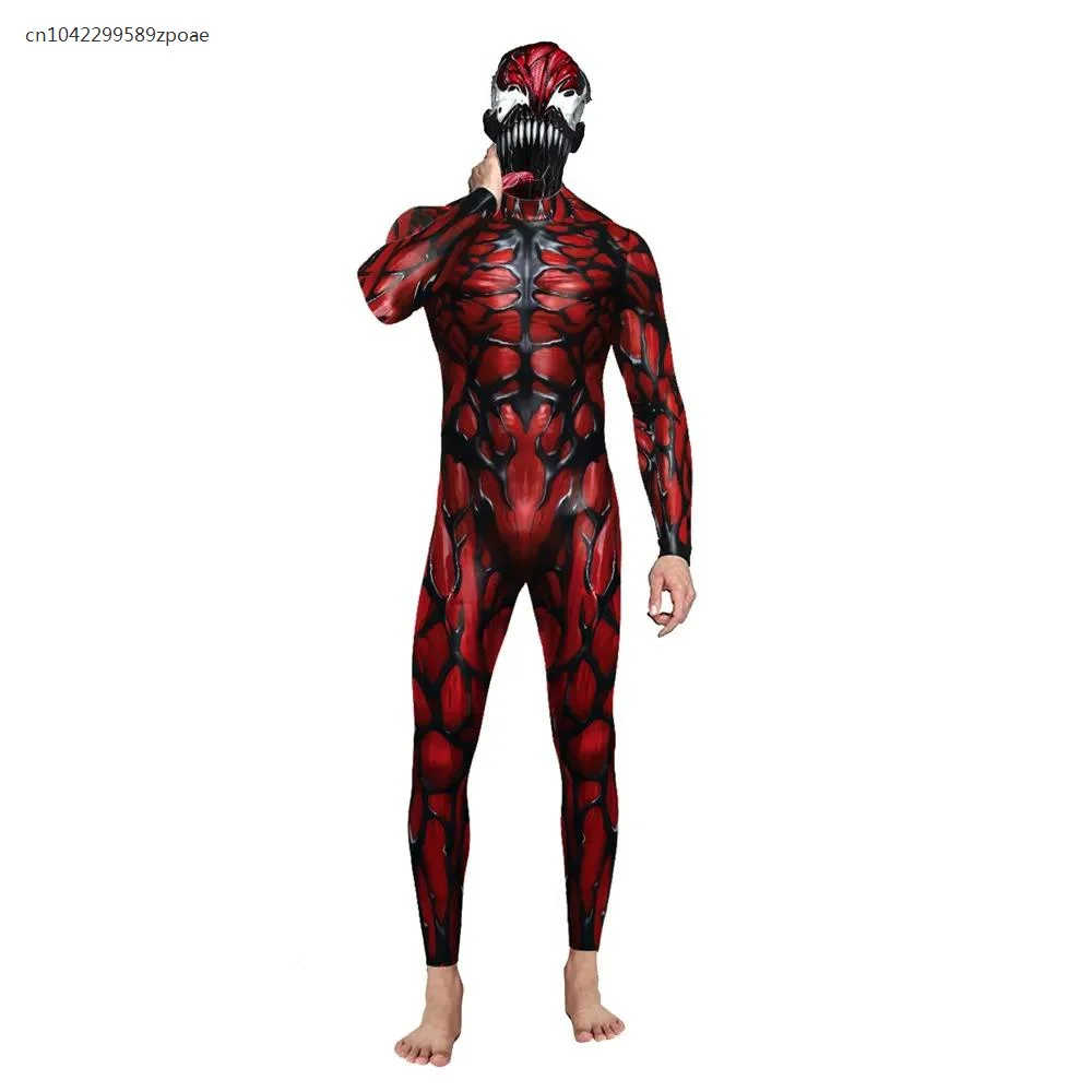 Halloween Spider Cosplay Costume For Adult Suit Fancy Carnival 3D Printing Bodysuit Zentai Suit Spandex Jumpsuits 2026