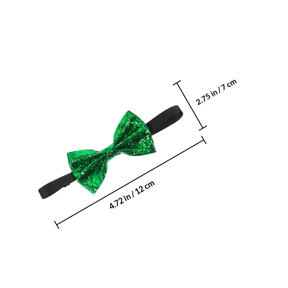 โบว์ไทปักเลื่อม 2 ชิ้น สีดำเขียว วิบวับ ปรับได้ ผูกสำเร็จ สำหรับผู้ชาย งานเลี้ยง งานแต่งงาน โบว์ไทกลิตเตอร์สำหรับโอกาสพิเศษ