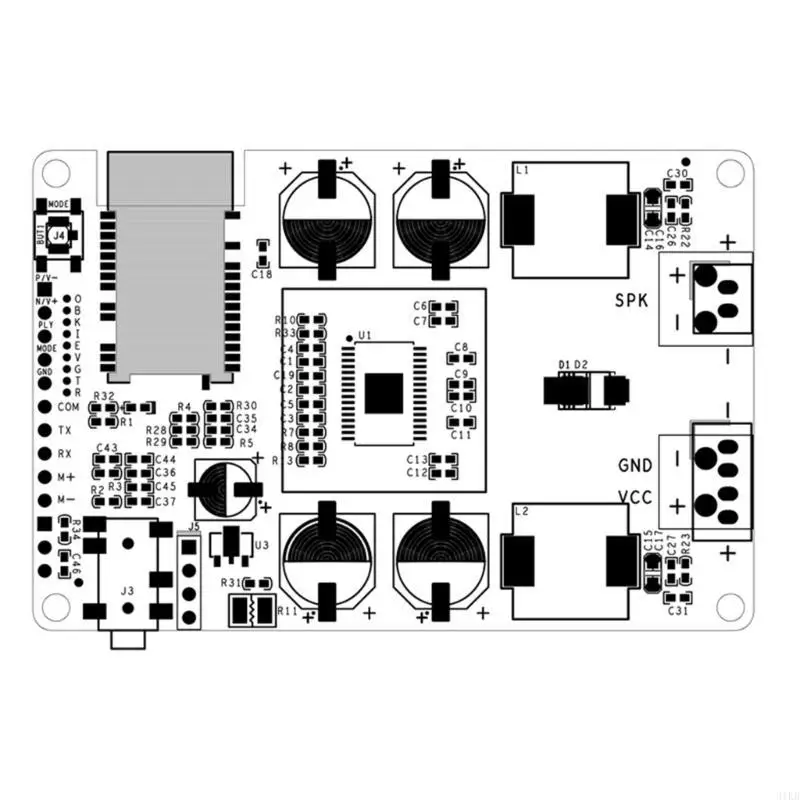

31KB Portable Sound Amplifier Board AUX Input 80/100W Output Power AMP Module Boards