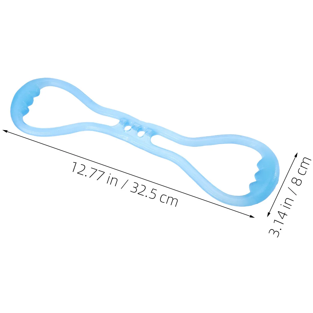 

Silicone Yoga Tension Band Blue Multifunctional Portable Figure 8-Shaped Elastic Pull Rope Stylish Jelly Color Unexpected