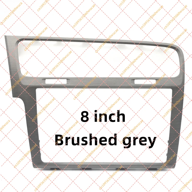 

Brushed Gray & Piano Black MIB Screen Trim Frame, 8 Inch / 9.2 Inch Radio Panel Bezel Fit for VW Golf 7 MK7 Golf 7.5