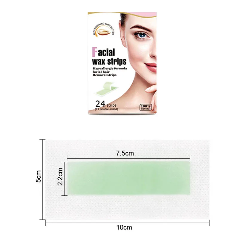 Strips Portable Hair  Single-sided Double-sided Non-woven Depilatory Wax Paper Wax Strips Fast Hair Removal