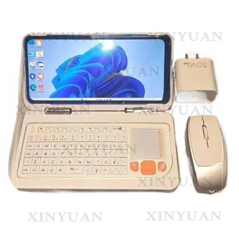 6-inch Dual-system Mini Handheld Computer Touch Folding Top with 12GB +512GB with Its Own Keyboard Version