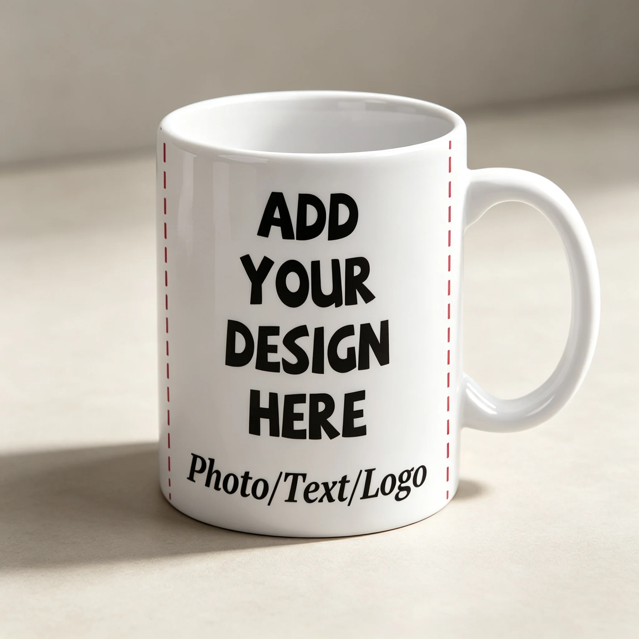 Coffee Equipment Logo - Özel Tasarım Beyaz Kahve Kupası, Kişiselleştirilmiş