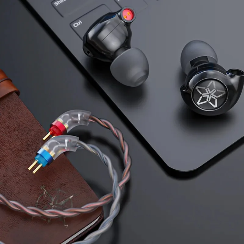 FiiO FH11 1DD+1BA 하이브리드 드라이버 인이어 이어폰 IEM 고해상도 오디오(0.78mm 분리형 케이블 포함) HiFi 스테레오 유선 이어버드 독특…