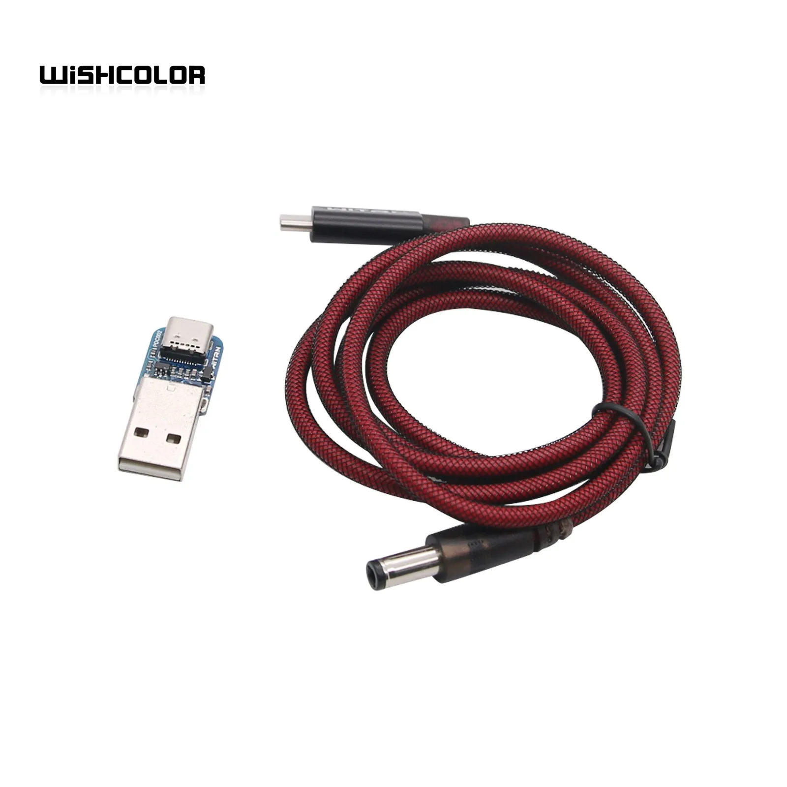 Cabo USB PD 1M USB-C para DC PD Cable WITRN-PDC002 3a versão + placa adaptadora de atualização USB HID