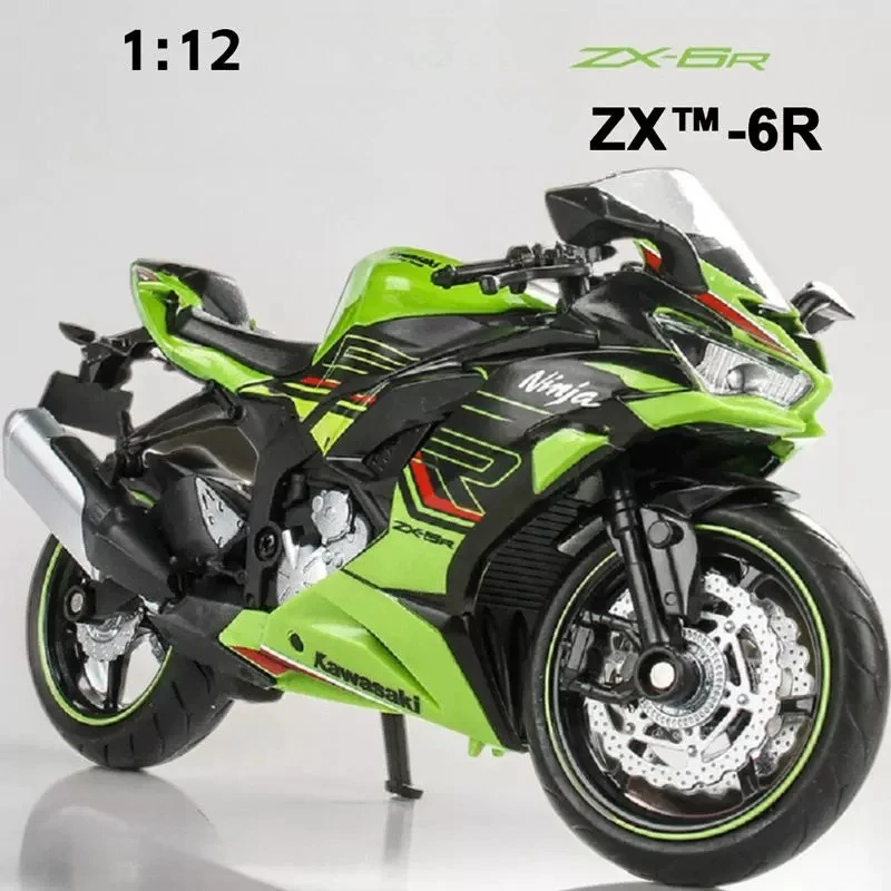 

1:12 ZX-6R Motorcycle Model Simulation Alloy Metal Car Toy Motorcycle Children's Collection Toy Gift