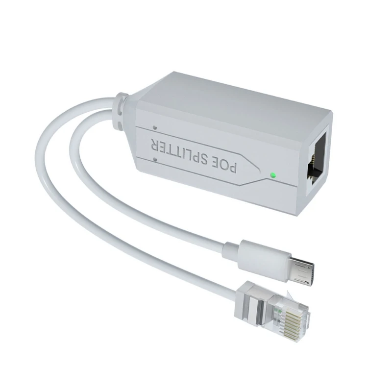  Space Saving Micros USB/Type c Poe Splitter 40V Step Down To 5V Voltages Converters For Surveillances Camera Systems