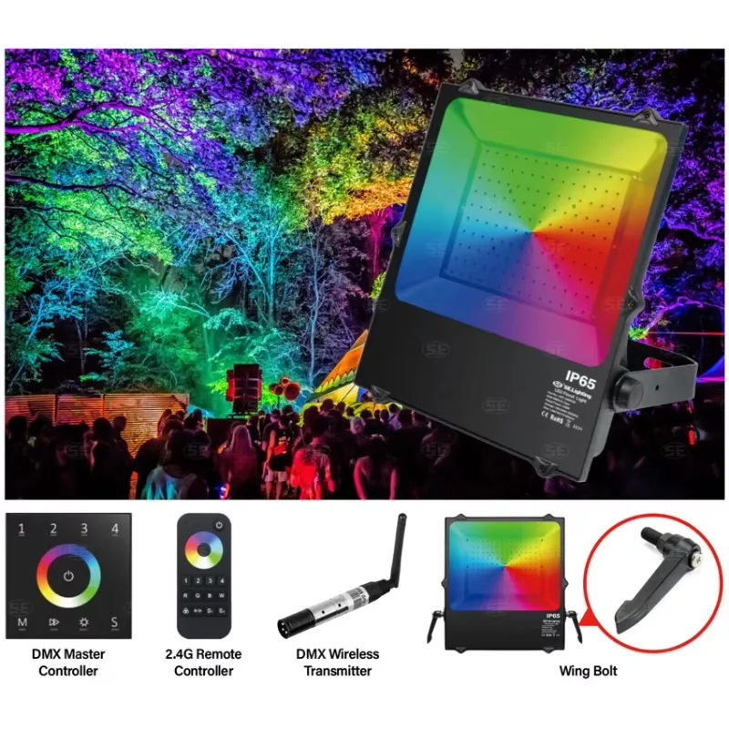 RGB Light Emitting Diode Flood Light Outdoor Stage Waterproof