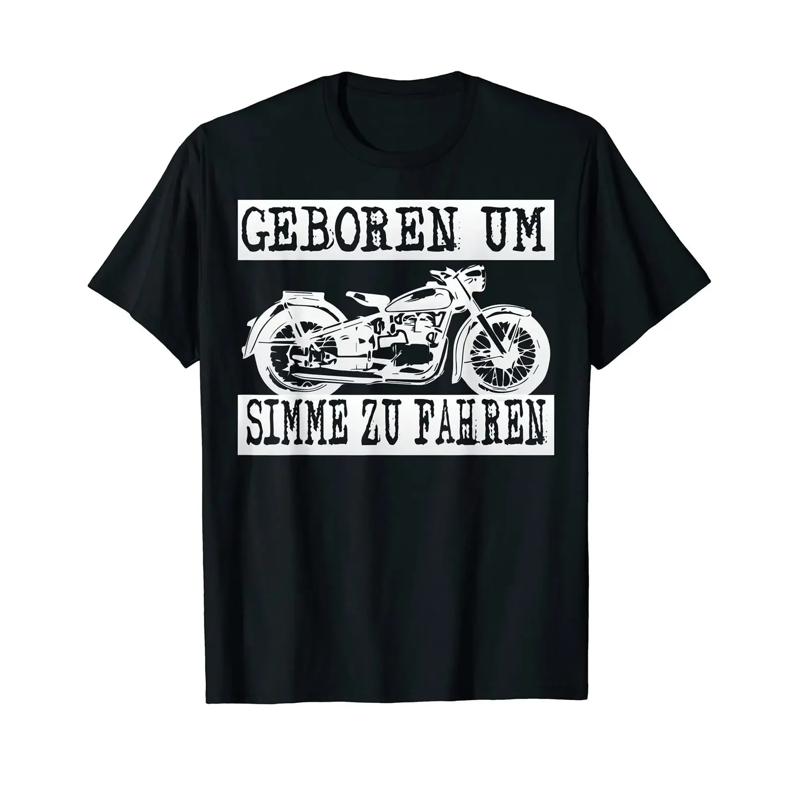 Geboren Um Simson Zu Fahren Awo T Shirt black vintage Washed Unisex Versatile Stylish streetwear Casual Comfortable homme