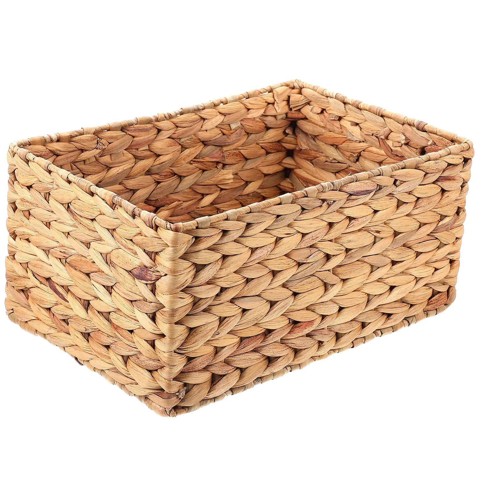 

Imitation Rattan Storage Basket Rectangular Handwoven Wicker Baskets Hyacinth Rattan Bins Shelves Storage Decorative Organizer