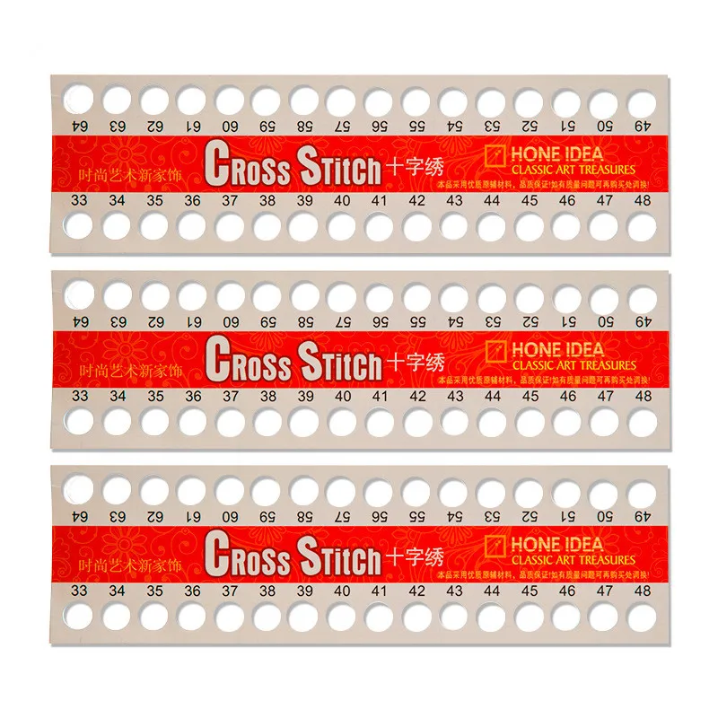 10Pcs 01~32/33~64 Holes Thread Pad Paper Floss Organizer Plate Sheet For Cross X Stitching Sewing DIY Tool